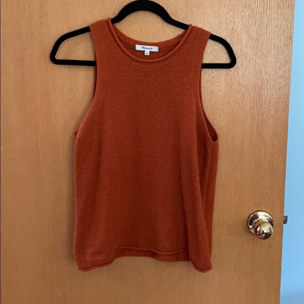 NWOT Madewell Knit Orange Tank